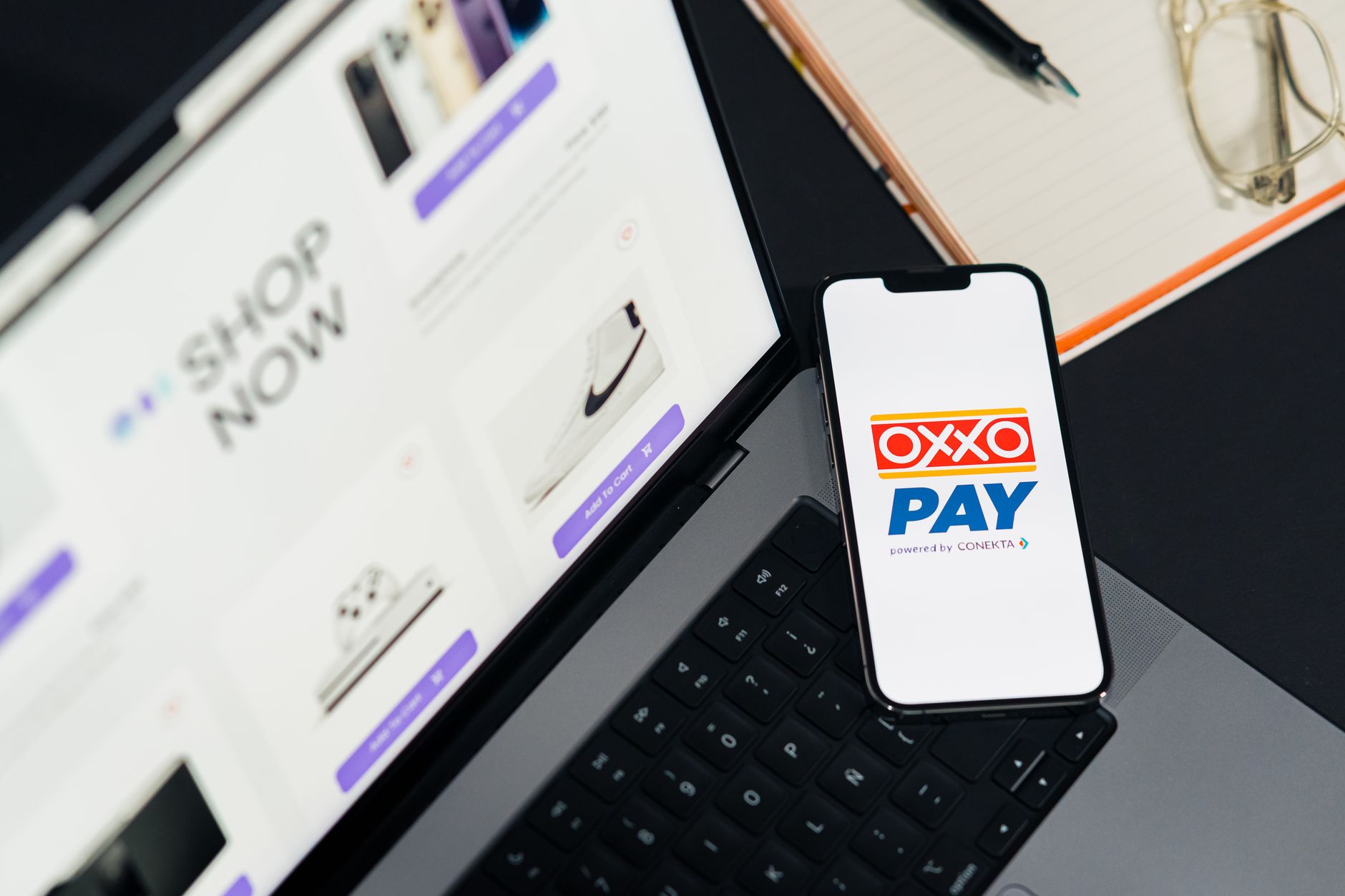 Mobile phone checkout process showing online shopping cart