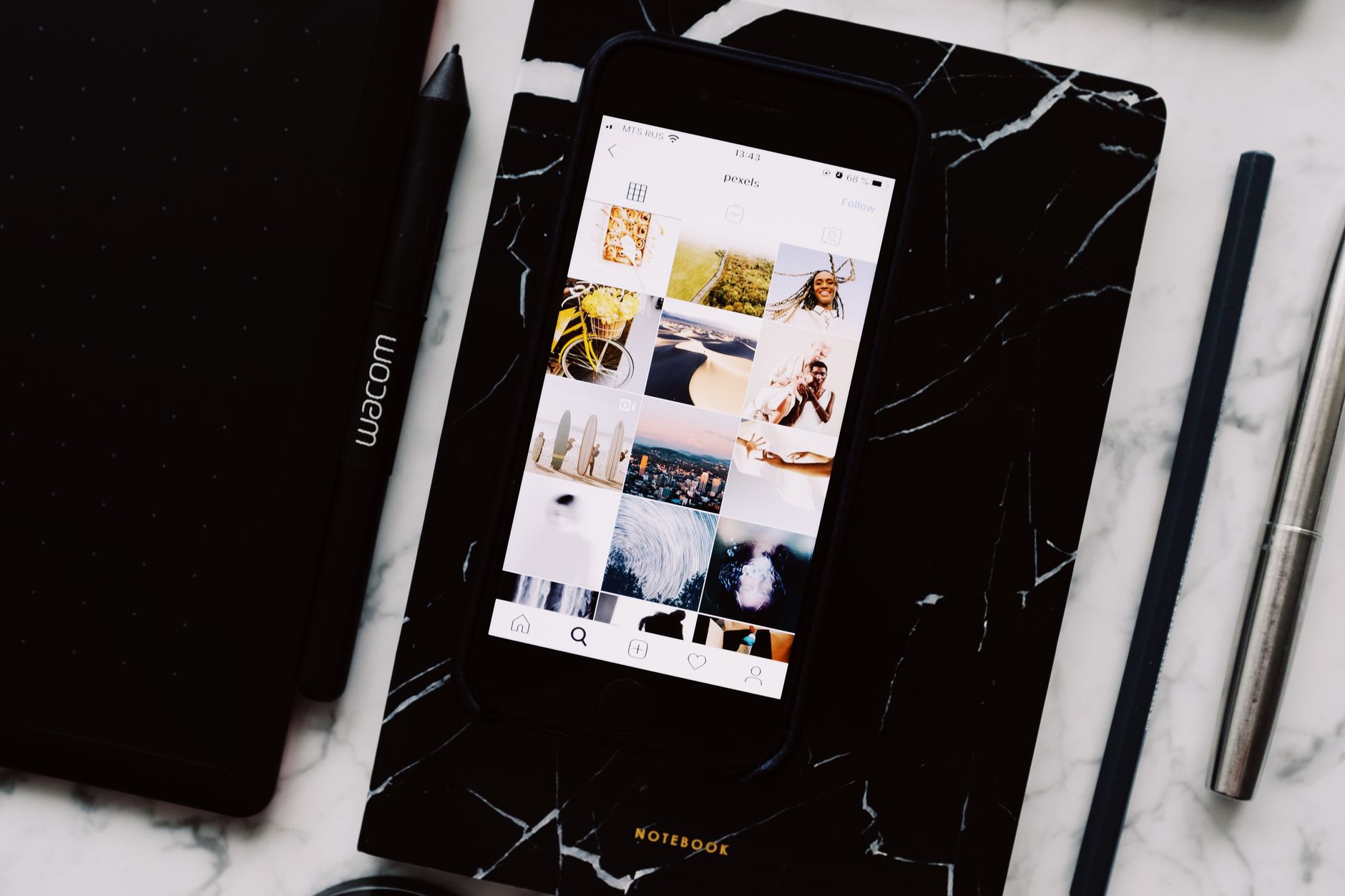 Instagram social media feed showing content strategy for D2C brands