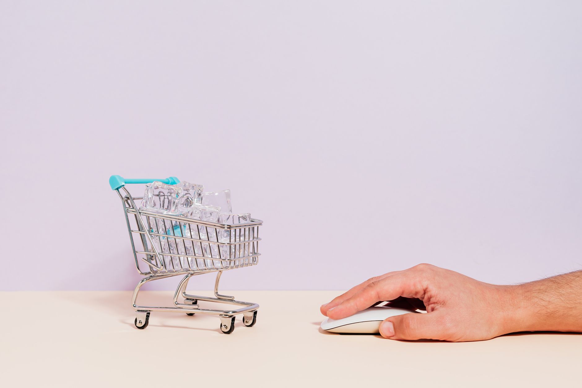 Conceptual illustration of ecommerce online shopping conversion and customer journey