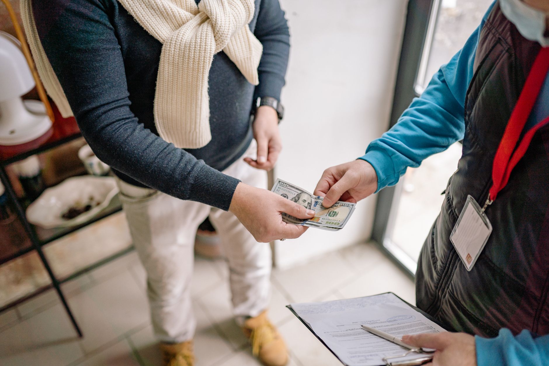Cash payment transaction representing the cost of COD for Indian D2C brands